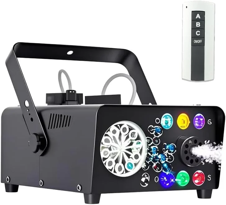 3-in-1 fog bubble and RGB effects machine